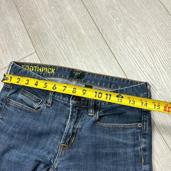 J. Crew Stretch curvy toothpick jeans in blue size 26 - Picture 7 of 11